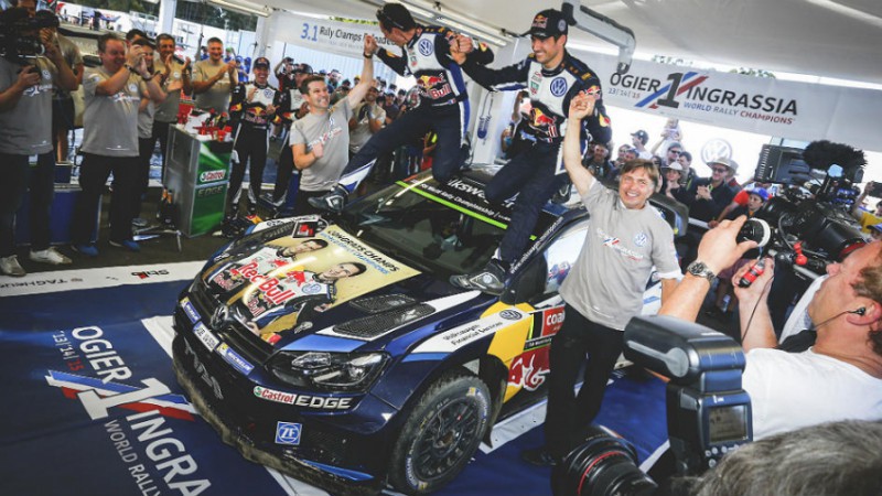 Sébastien Ogier y Volkswagen son tricampeones del mundo de rallyes