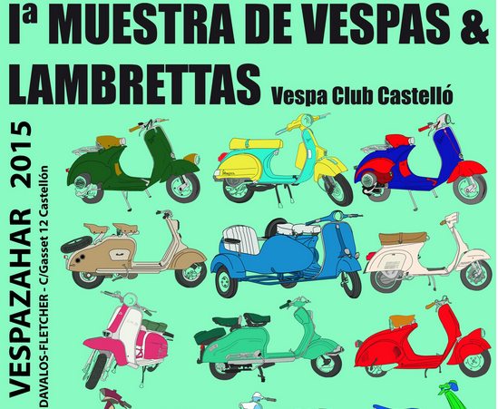 El Vespa Club Castelló organiza la I muestra de Vespas y Lambrettas