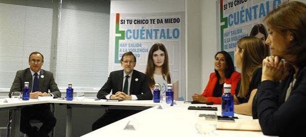 Rajoy. Campaña contra la viokencia de género