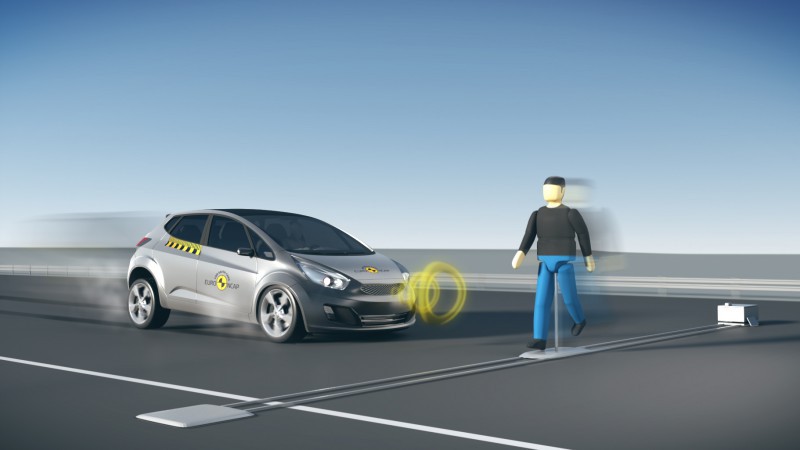EuroNCAP pone a prueba la detección de peatones