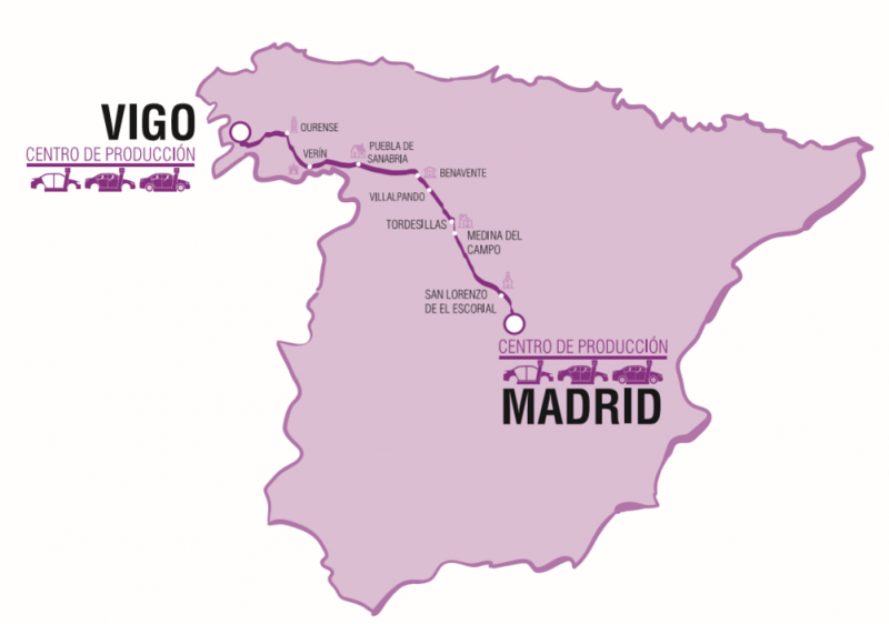 Un prototipo de PSA Peugeot Citroën recorrerá mañana el trayecto entre Vigo y Madrid en modo autónomo