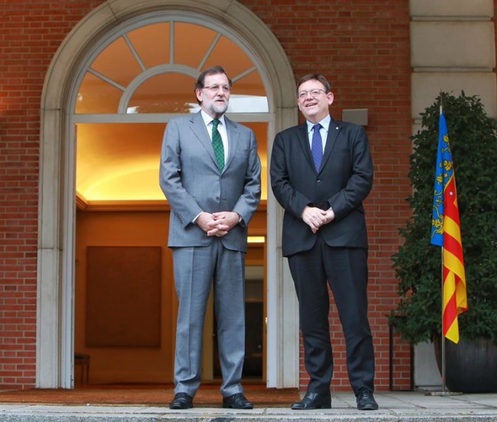 Puig solicita una entrevista urgente con Rajoy para acabar con el "maltrato" en inversiones de los Presupuestos Generales del Estado a la Comunitat Valenciana