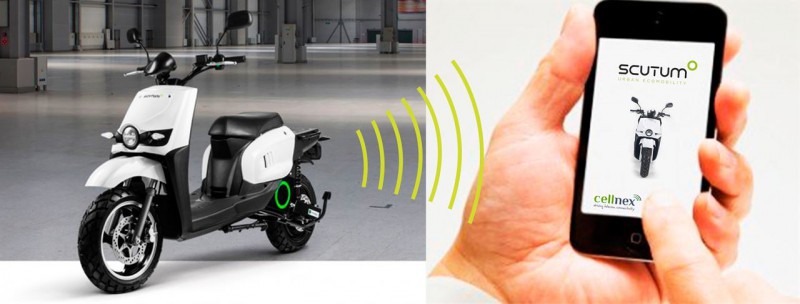 Cellnex Telecom y Scutum presentan motos eléctricas conectadas