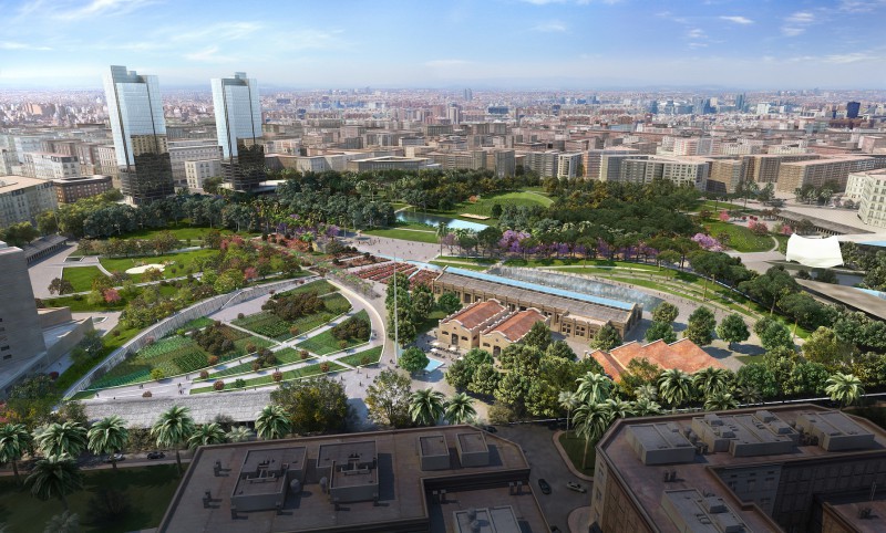 Parque Central de Valencia sobre el que se ha debatido hoy la modificación del proyecto