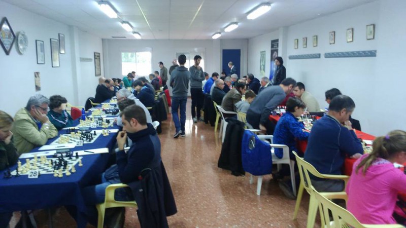 Partidas de ajedrez durante el torneo