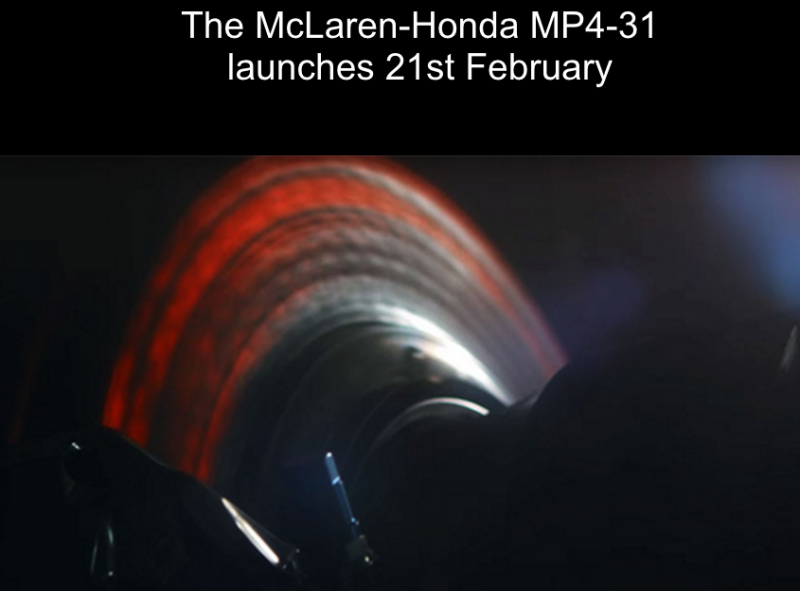 McLaren-Honda presentará el MP4-31 el 21 de febrero, unos videos-Honda presentará el MP4-31 el 21 de febrero, unos videos