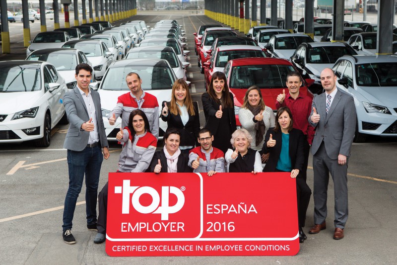 Volkswagen-Audi, Valeo, Scania, Seat y Goodyear, Top Employers en España