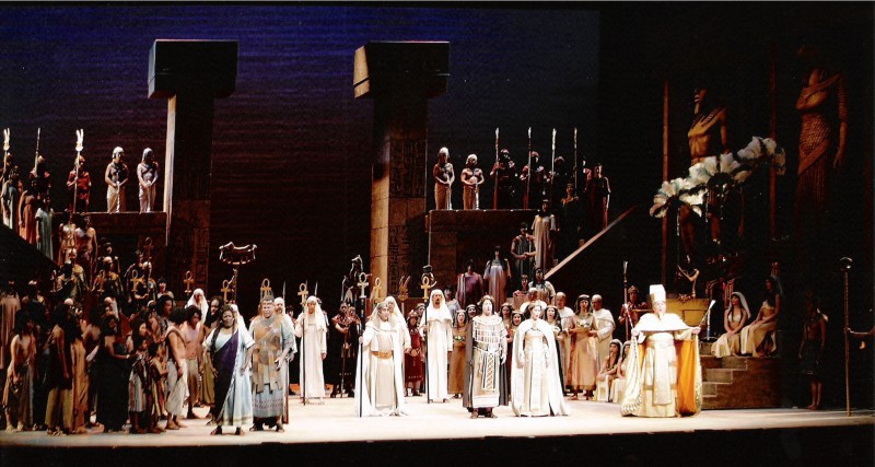 Una de las representaciones de 'Aida'