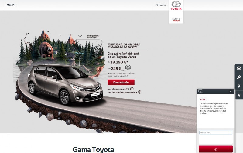 Toyota España refuerza su web