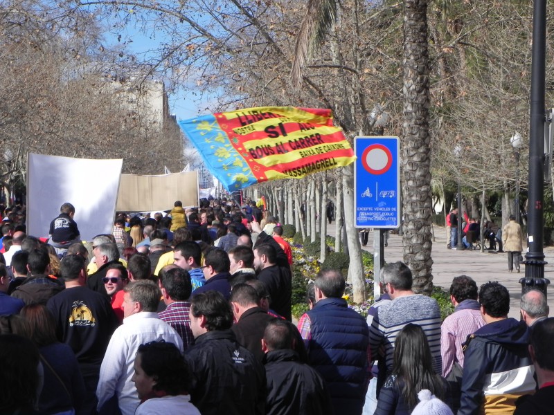 El mejor antecedente para la manifestación del 13 de marzo es la convocatoria del 15 de febrero de 2015 en Castellón