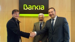 Firma de convenio entre Bankia y Bbooter