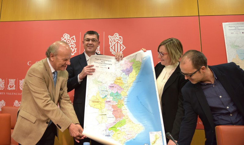 Mapa comarcal valenciano