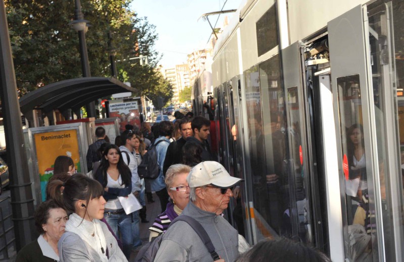 Metrovalencia desplazó en febrero a más de 5.300.000 viajeros en el conjunto de todas sus líneas