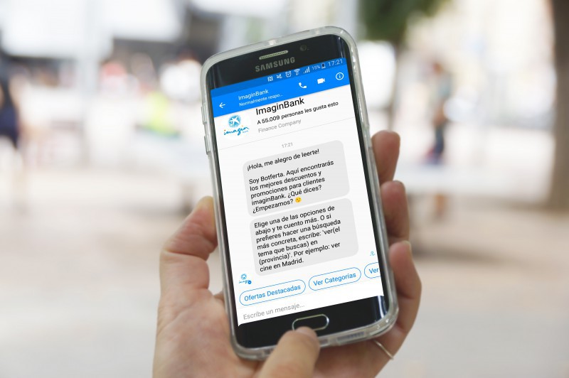 imaginBank lanza el primer chatbot del sector financiero en España
