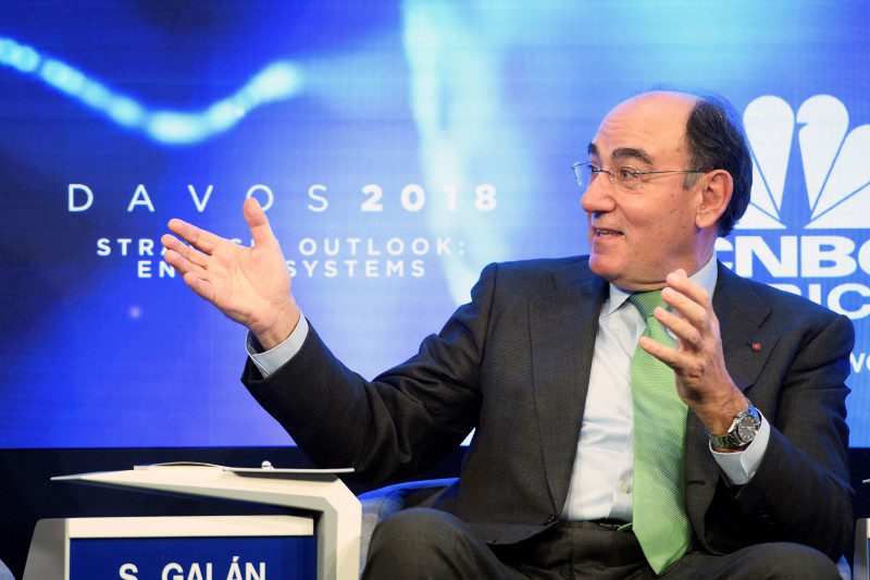 Ignacio Galán defiende en Davos la necesidad de impulsar la descarbonización de la economía mundial