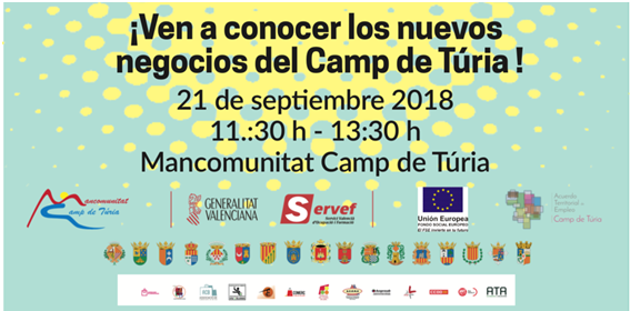 La Mancomunitat Camp de Túria dará a conocer los proyectos de los emprendedores de la comarca