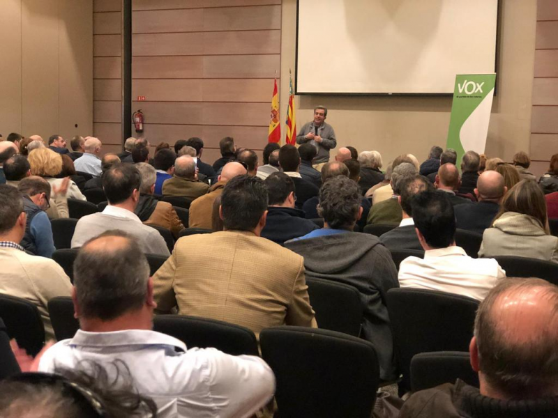 VOV Valencia no apoya candidaturas. En la imagen José María Llanos presidente de Vox Valencia