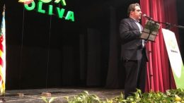 José María Llanos, Presidente Provincial de VOX, durante Acto de Presentación de VOX en Oliva